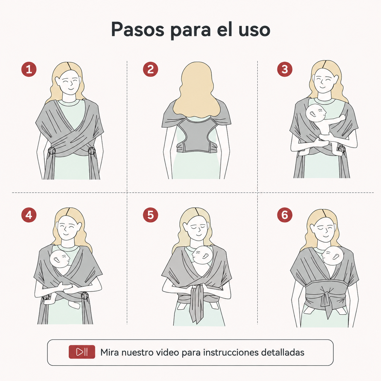 Portabebés Ergonómico Manos Libres | 100 Unidades