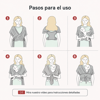Portabebés Ergonómico Manos Libres | 100 Unidades