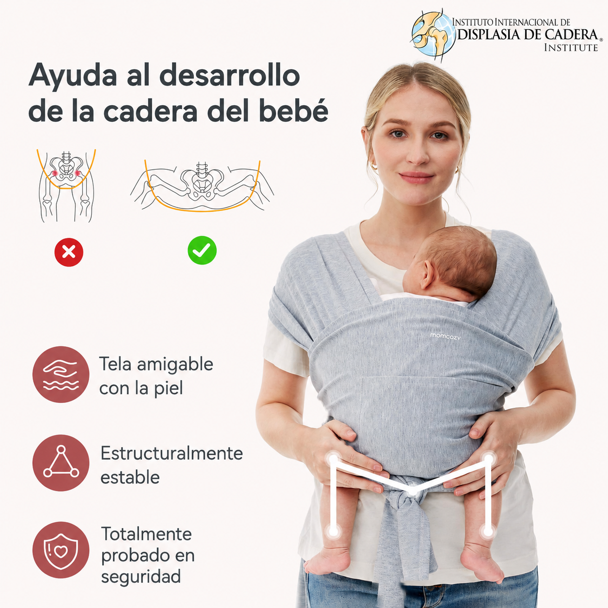 Portabebés Ergonómico Manos Libres | 100 Unidades